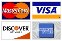 We accept all major credit cards